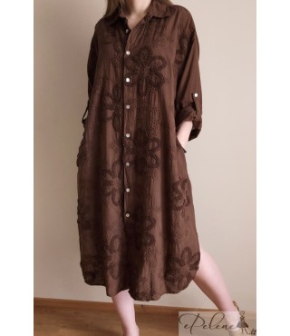 Nauja susagstoma suknelė - tunika su kišenėmis